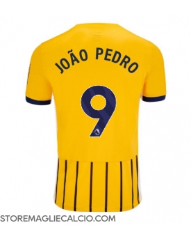 Brighton Joao Pedro #9 Maglia Gara Trasferta Repliche 2024-25 Maniche Corte
